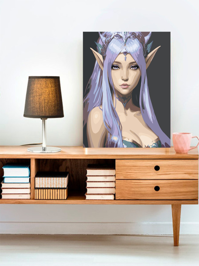 Raqamlar bo&amp;#039;yicha rasm &amp;quot;Maftunkor elf&amp;quot;