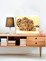 Raqamlar bo&#039;yicha rasm &quot;Leopard&quot;