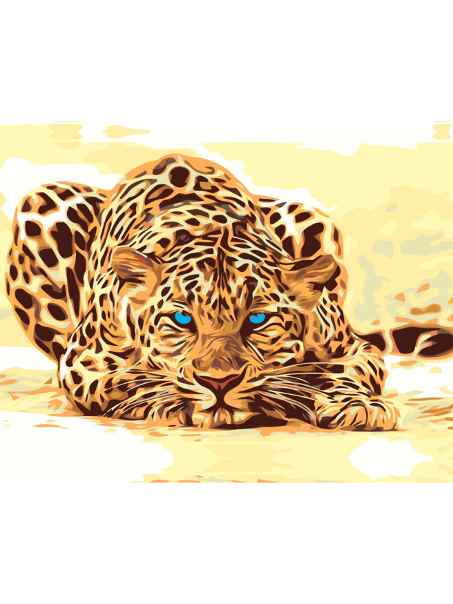 Raqamlar bo&amp;#039;yicha rasm &amp;quot;Leopard&amp;quot;