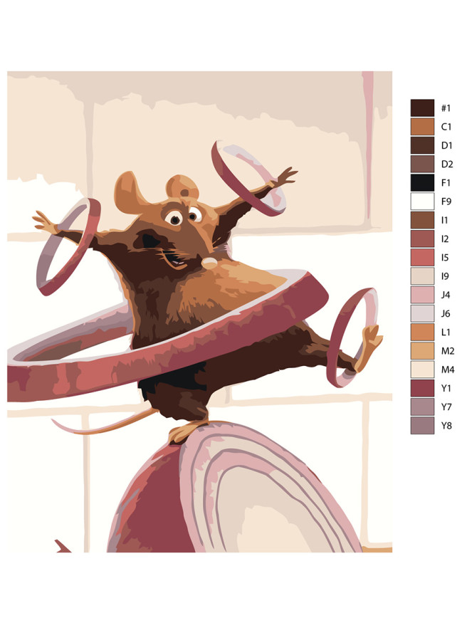 Raqamlar bo&amp;#039;yicha rasm &amp;quot;Sichqoncha bilan kamon&amp;quot;