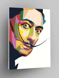 Raqamlar bo'yicha rasm "Salvador Dali portreti"