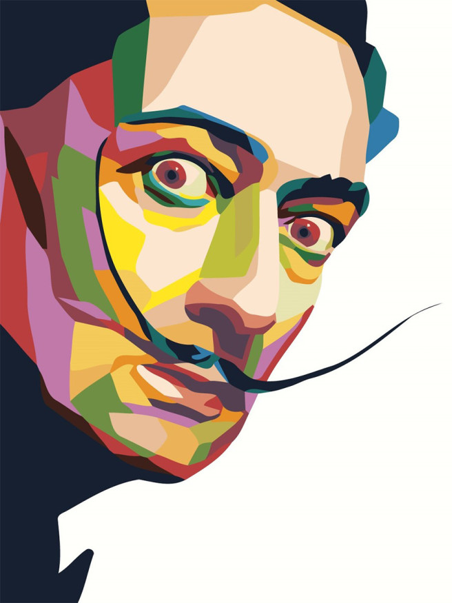 Raqamlar bo&amp;#039;yicha rasm &amp;quot;Salvador Dali portreti&amp;quot;