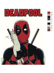 Raqamlar bo'yicha rasm "Deadpool"