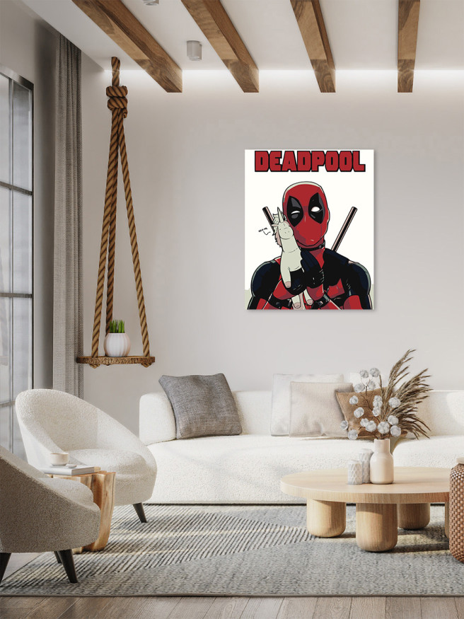 Raqamlar bo&amp;#039;yicha rasm &amp;quot;Deadpool&amp;quot;
