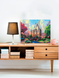 Raqamlar bo'yicha rasm "O'rmondagi qasr"