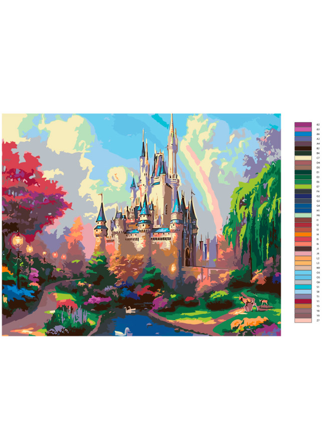 Raqamlar bo&amp;#039;yicha rasm &amp;quot;O&amp;#039;rmondagi qasr&amp;quot;