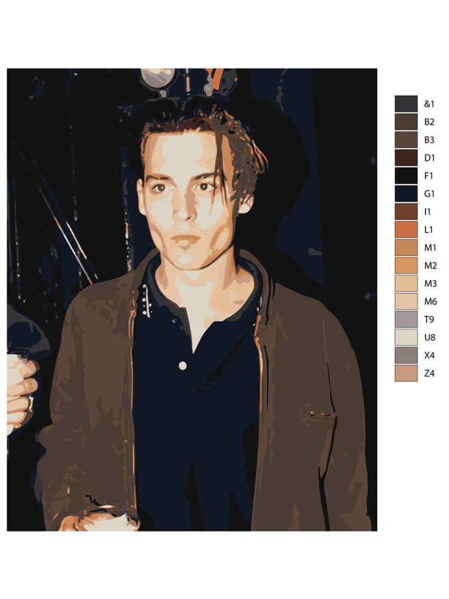 Картина по номерам &amp;quot;Джонни Депп&amp;quot;