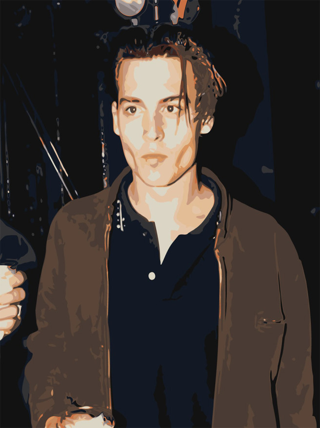 Картина по номерам &amp;quot;Джонни Депп&amp;quot;