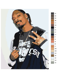 Raqamlar bo&#039;yicha rasm &quot;Snoop Dogg&quot;
