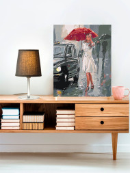 Картина по номерам &amp;quot;Девушка в городе&amp;quot;