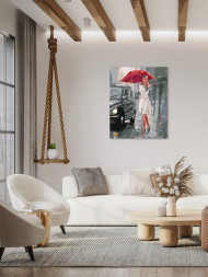 Картина по номерам &amp;quot;Девушка в городе&amp;quot;