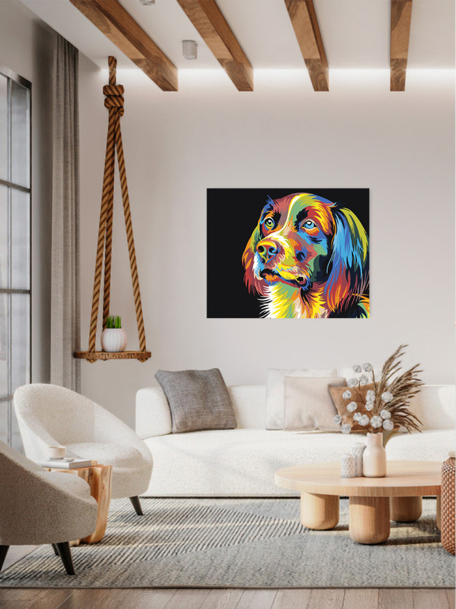 Raqamlar bo&amp;#039;yicha rasm &amp;quot;Ko&amp;#039;p rangli it&amp;quot;