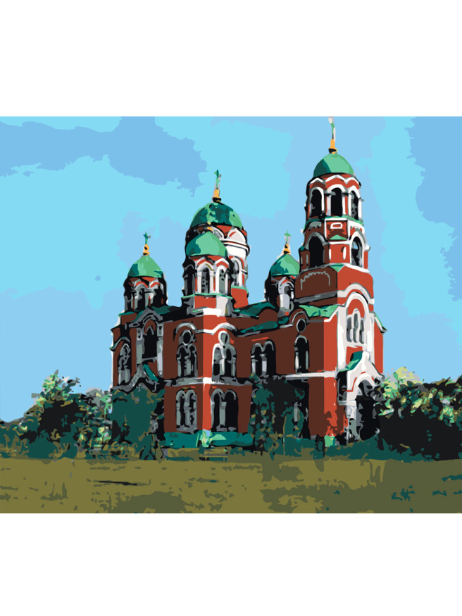 Картина по номерам &amp;quot;Русская церковь&amp;quot;