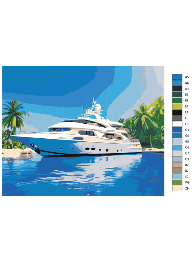 Raqamlar bo&amp;#039;yicha rasm &amp;quot;Yaxta&amp;quot;