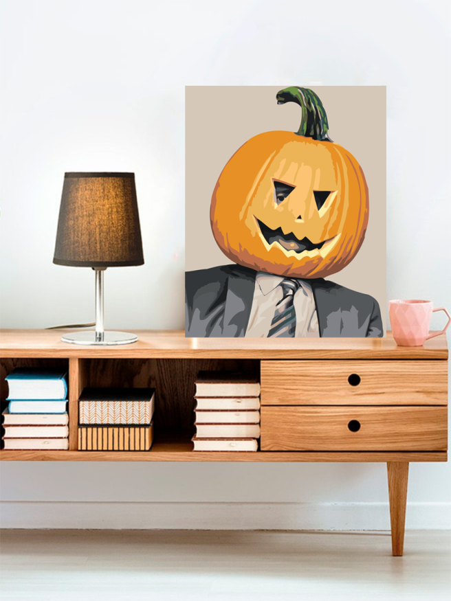 Картина по номерам &amp;quot;Человек-тыква&amp;quot;