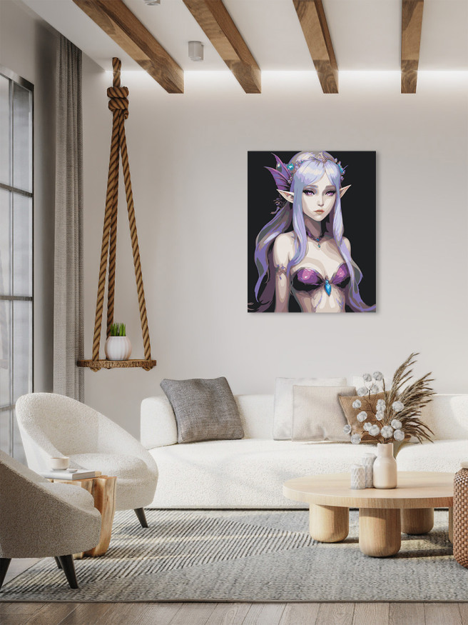 Картина по номерам &amp;quot;Загадочная эльфийка&amp;quot;