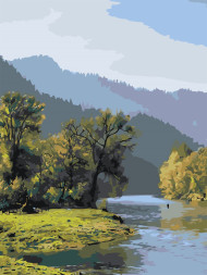 Raqamlar bo&#039;yicha rasm &quot;Tabiat go&#039;zalligi&quot;