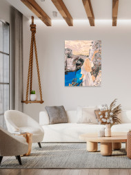 Картина по номерам &amp;quot;Девушка у моста&amp;quot;