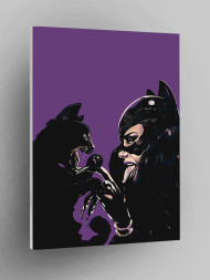 Raqamlar bo&#039;yicha rasm &quot;Mushuk bilan ayol&quot;