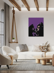 Raqamlar bo&#039;yicha rasm &quot;Mushuk bilan ayol&quot;