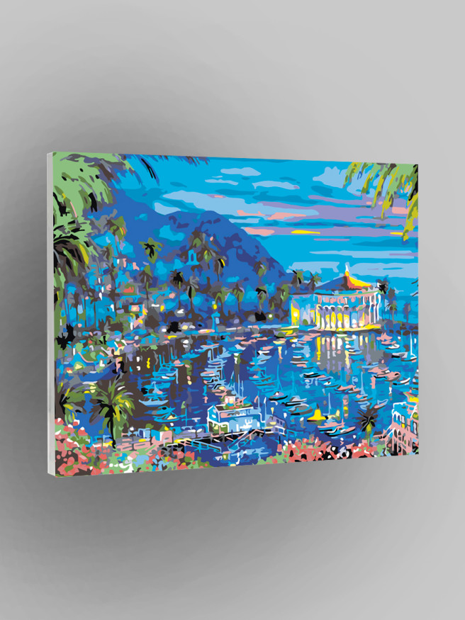 Raqamlar bo&amp;#039;yicha rasm &amp;quot;Qirg&amp;#039;oq oldidagi qayiqlar&amp;quot;