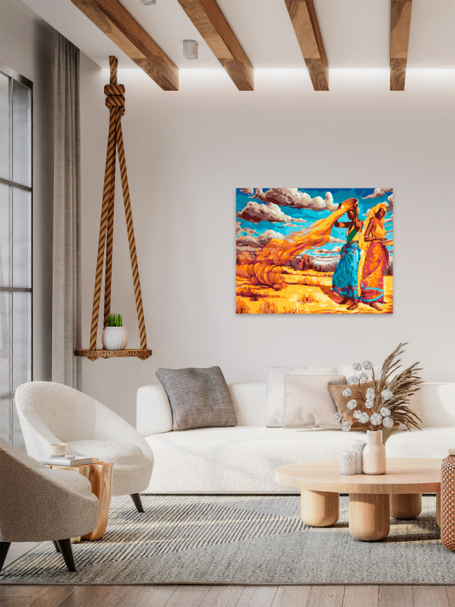 Raqamlar bo&amp;#039;yicha rasm &amp;quot;Cho&amp;#039;ldagi qizlar&amp;quot;