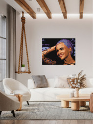 Картина по номерам &amp;quot;Улыбчивая девушка&amp;quot;