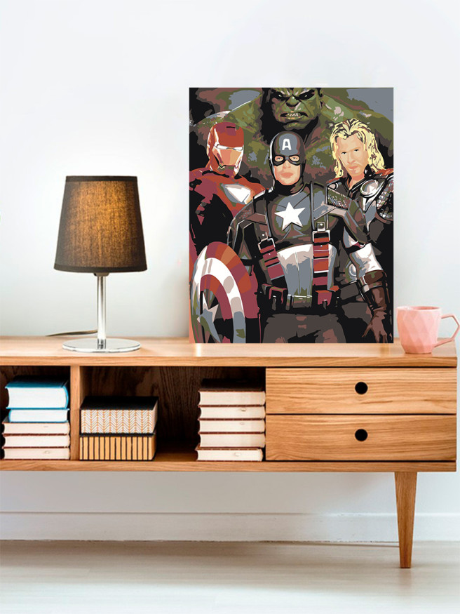 Raqamlar bo&amp;#039;yicha rasm &amp;quot;Marvel qahramonlari&amp;quot;