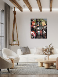 Raqamlar bo&#039;yicha rasm &quot;Marvel qahramonlari&quot;