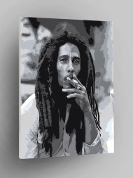 Raqamlar bo&#039;yicha rasm &quot;Bob Marley&quot;