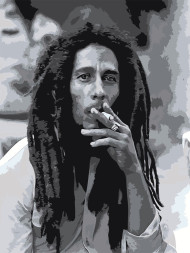 Raqamlar bo&#039;yicha rasm &quot;Bob Marley&quot;
