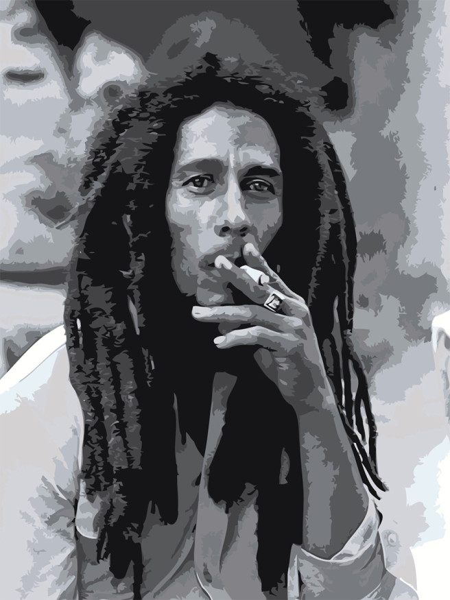 Raqamlar bo&amp;#039;yicha rasm &amp;quot;Bob Marley&amp;quot;