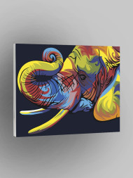 Raqamlar bo'yicha rasm "Fil"