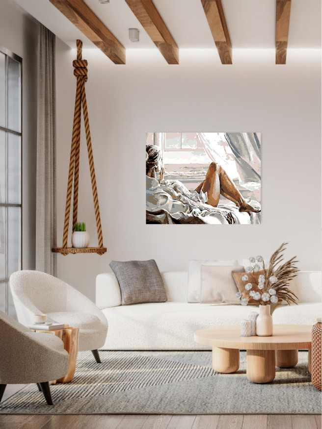 Картина по номерам &amp;quot;Красивая девушка&amp;quot;