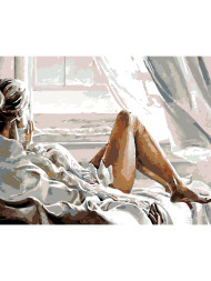 Raqamlar bo&#039;yicha rasm &quot;Go&#039;zal qiz&quot;