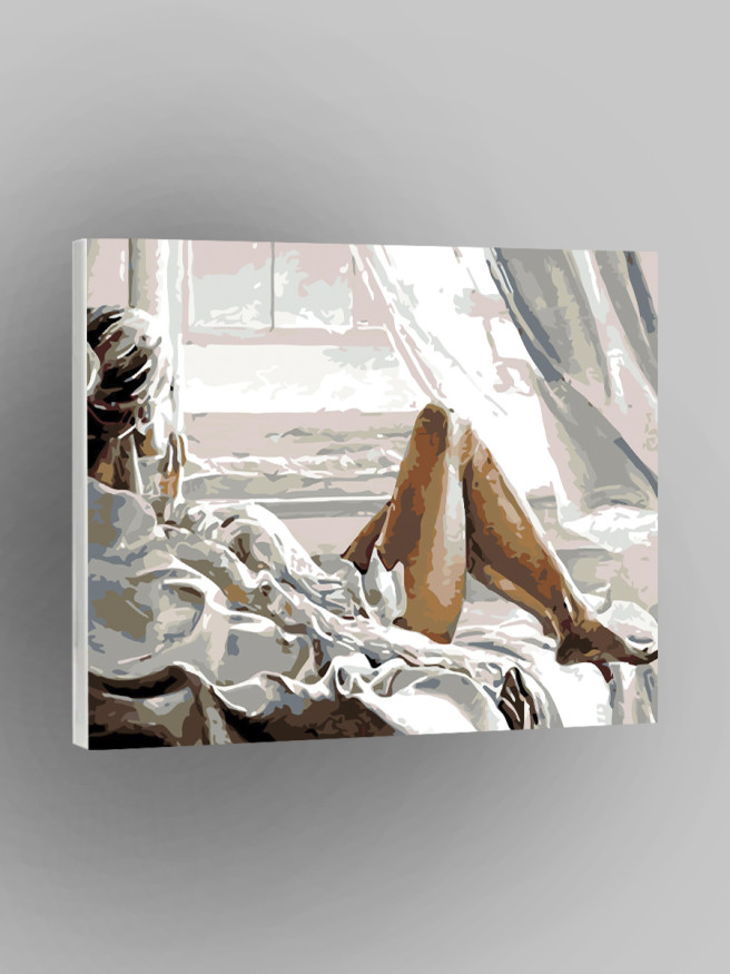 Картина по номерам &amp;quot;Красивая девушка&amp;quot;