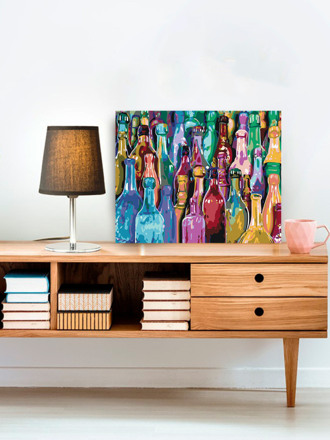 Raqamlar bo&amp;#039;yicha rasm &amp;quot;Rangli shishalar&amp;quot;