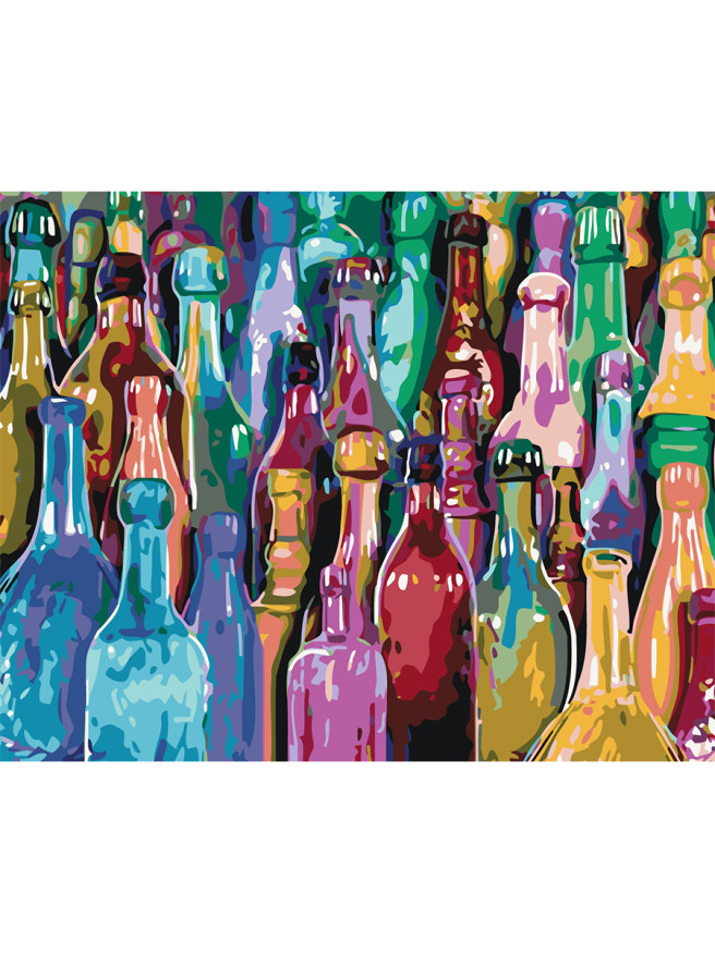 Raqamlar bo&amp;#039;yicha rasm &amp;quot;Rangli shishalar&amp;quot;