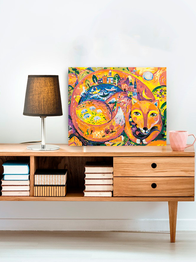 Raqamlar bo&amp;#039;yicha rasm &amp;quot;Tulki o&amp;#039;ragan shahar&amp;quot;