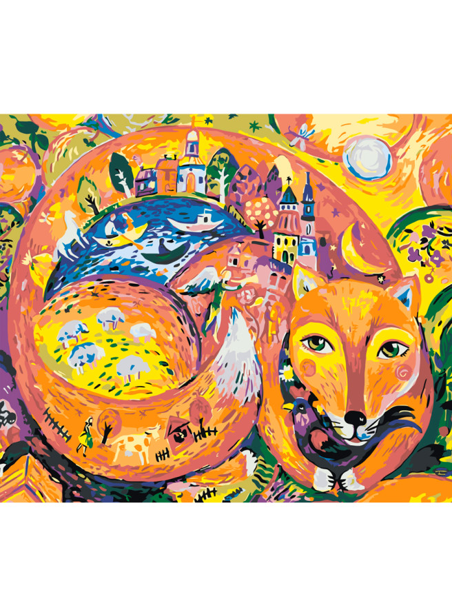 Raqamlar bo&amp;#039;yicha rasm &amp;quot;Tulki o&amp;#039;ragan shahar&amp;quot;