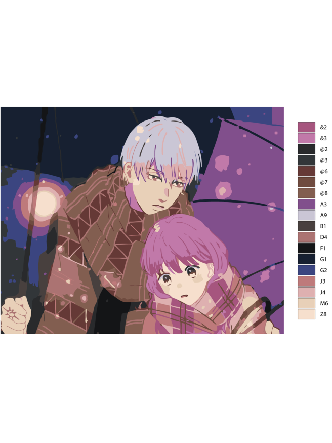 Raqamlar bo&amp;#039;yicha rasm &amp;quot;Itsuomi va Yuki&amp;quot;