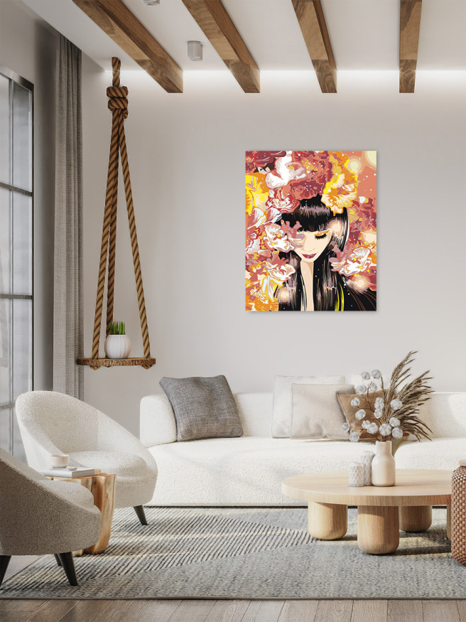 Картина по номерам &amp;quot;Красавица с Востока&amp;quot;