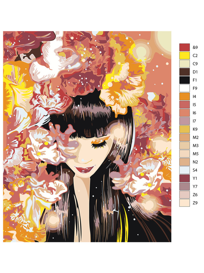 Картина по номерам &amp;quot;Красавица с Востока&amp;quot;