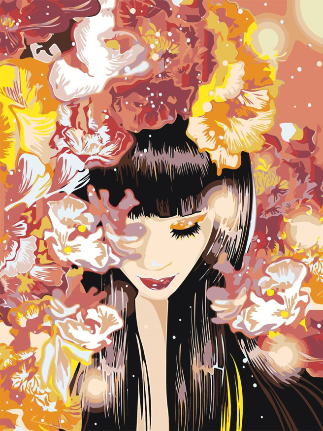 Картина по номерам &amp;quot;Красавица с Востока&amp;quot;