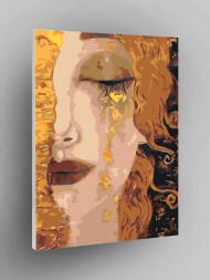 Raqamlar bo&#039;yicha rasm &quot;Yig&#039;layotgan qiz&quot;