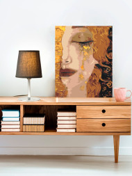 Raqamlar bo&#039;yicha rasm &quot;Yig&#039;layotgan qiz&quot;