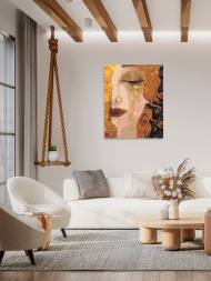 Raqamlar bo&#039;yicha rasm &quot;Yig&#039;layotgan qiz&quot;