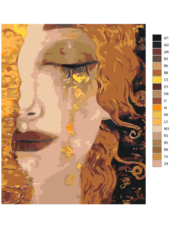 Raqamlar bo&amp;#039;yicha rasm &amp;quot;Yig&amp;#039;layotgan qiz&amp;quot;