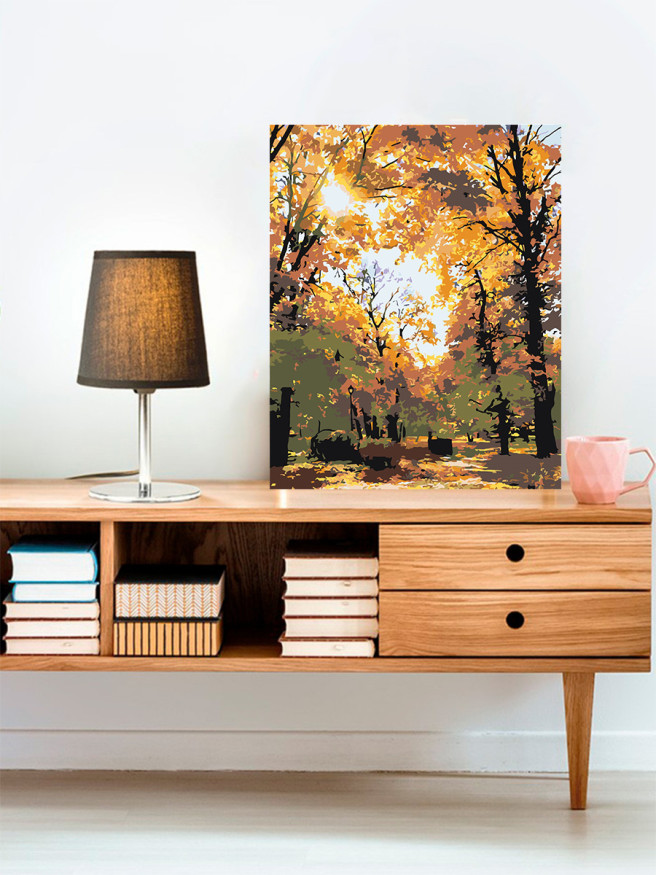 Raqamlar bo&amp;#039;yicha rasm &amp;quot;Oltin kuz&amp;quot;