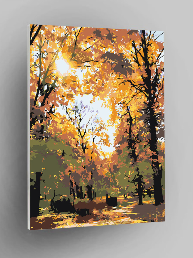 Raqamlar bo&amp;#039;yicha rasm &amp;quot;Oltin kuz&amp;quot;